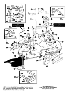 Part Location Diagram of 779090 Murray TUBE, BRAKE TAB PAD